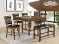 Counter height dining group by BoxDrop Suwanee featuring a sturdy table and matching chairs in a modern design.
