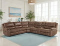 Six-piece manual reclining sectional sofa by Steve Silver featuring plush cushions and a modern design for comfortable seating.