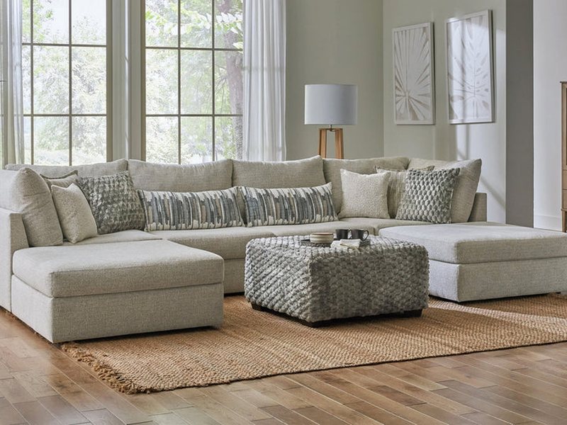 L-shaped sectional sofa with chaise, the style BoxDrop Suwanee keeps in stock
